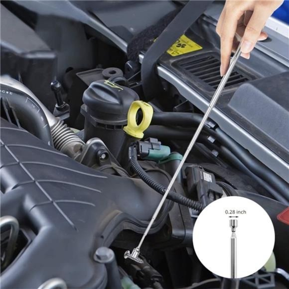Telescoping Magnetic Pick Up Tool Kit, 360 Swivel Adjustable Mirror & Flexible - Picture 6 of 7